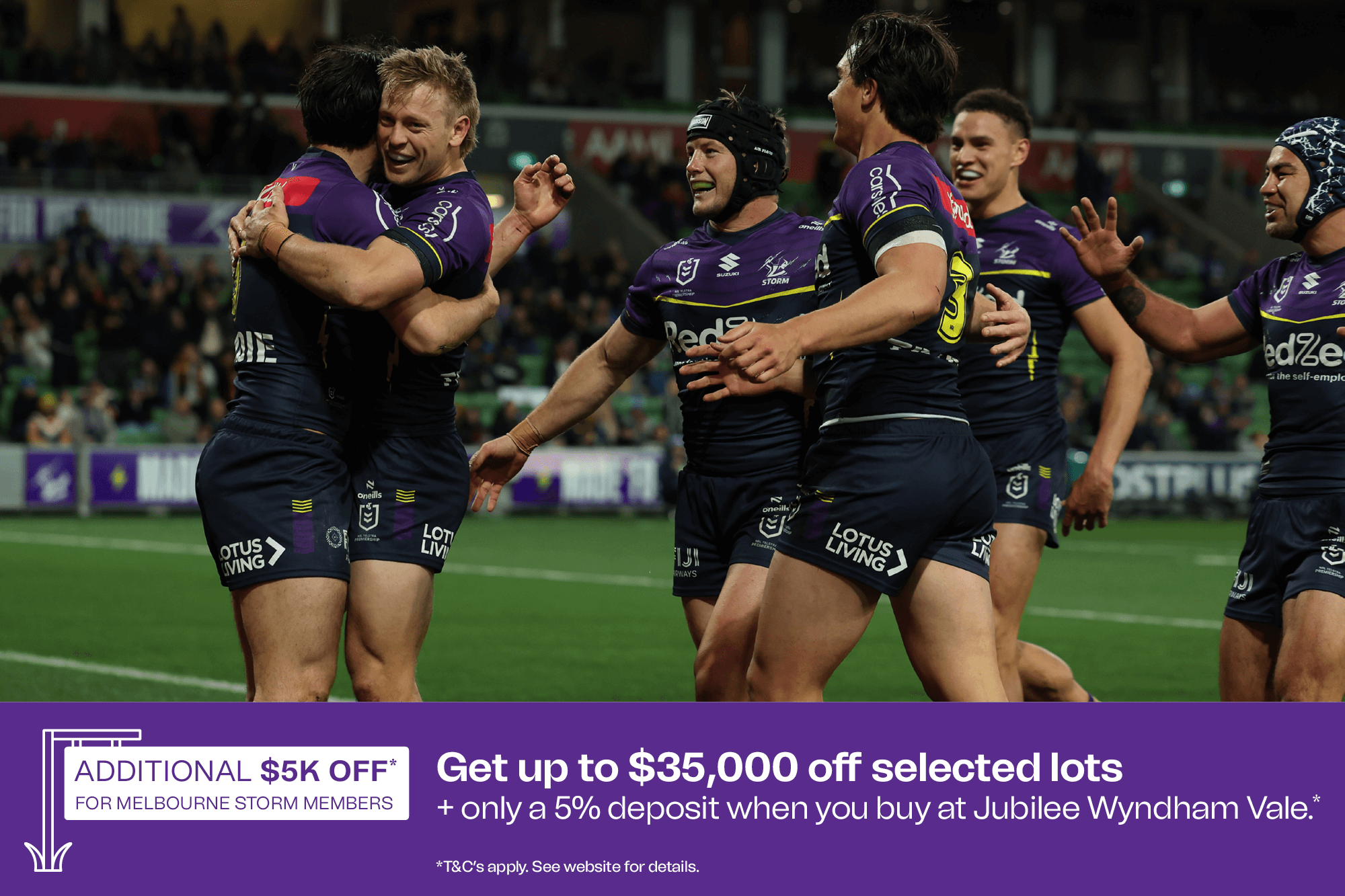  <span class="font-bold">Up to $35,000 off selected lots</span><br>+ only a 5% deposit.*